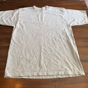 Pro Club Heavyweight T-Shirt | Gray Blank Tee | Size Large | Made in USA Fabric